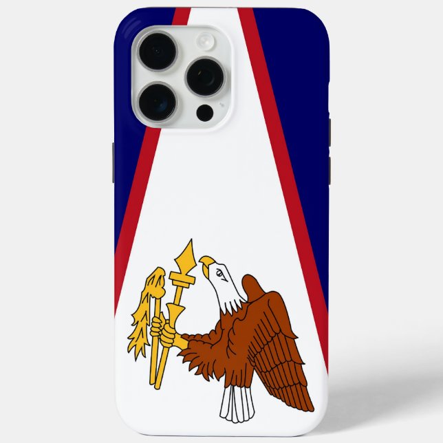 Apple iPhone 15 Pro Max Case, American Samoa flag Case-Mate iPhone Case (Back)