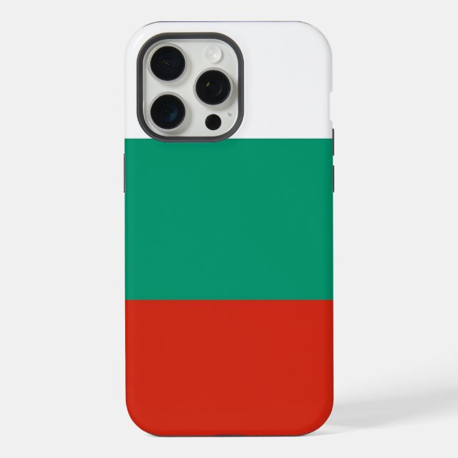 Apple iPhone 15 Pro Max Case, Bulgaria flag Case (Back)