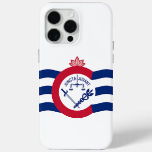 Apple iPhone 15 Pro Max Case, Cincinnati Flag iPhone 15 Pro Max Case