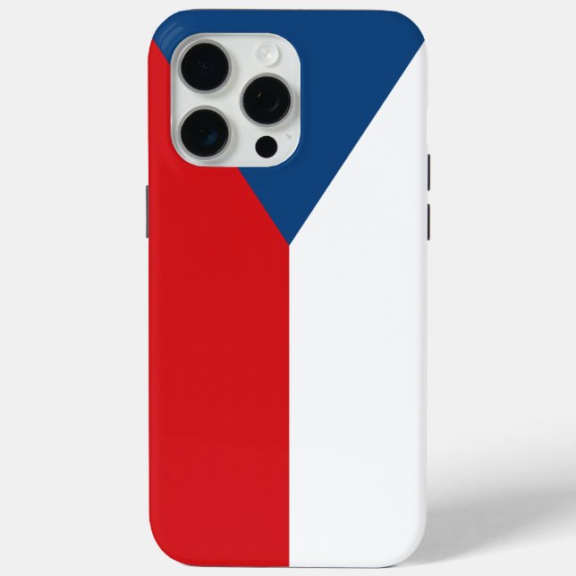 Apple iPhone 15 Pro Max Case, Czechia flag Case-Mate iPhone Case (Back)