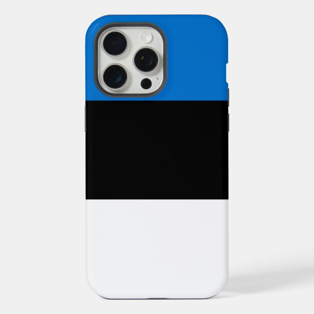 Apple iPhone 15 Pro Max Case, Estonia flag Case (Back)
