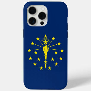 Apple iPhone 15 Pro Max Case, Indiana flag iPhone 15 Pro Max Case
