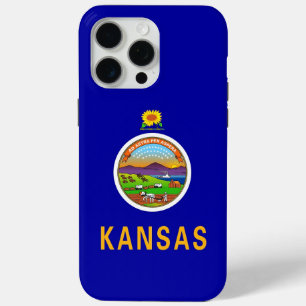 Apple iPhone 15 Pro Max Case, Kansas flag iPhone 15 Pro Max Case