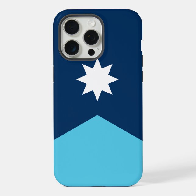 Apple iPhone 15 Pro Max Case, Minnesota flag Case (Back)