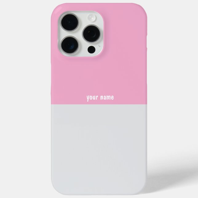 Apple iphone 15 pro max pink casiPhone / iPad case (Back)