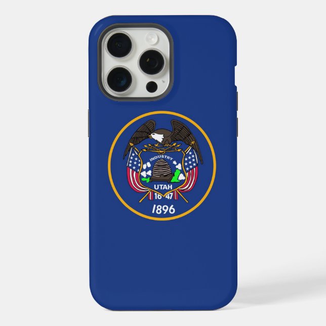 Apple iPhone 15 Pro Max, Utah State Flag Case (Back)