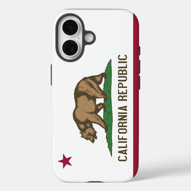 Apple iPhone 16 Case-Mate with California flag Case-Mate iPhone Case (Back)