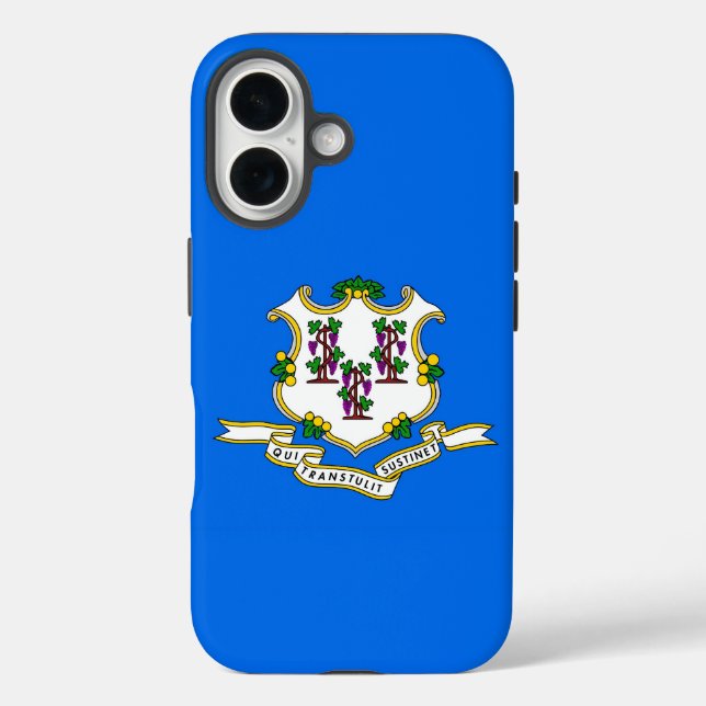 Apple iPhone 16 Case-Mate with Connecticut flag Case (Back)