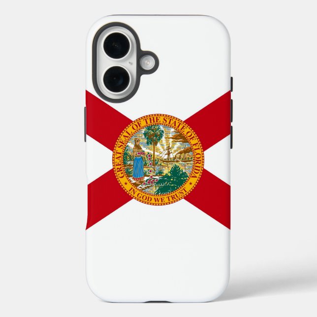 Apple iPhone 16 Case-Mate with Florida flag Case-Mate iPhone Case (Back)