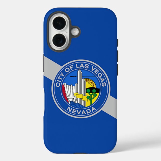 Apple iPhone 16 Case-Mate with Las Vegas City flag Case-Mate iPhone Case (Back)