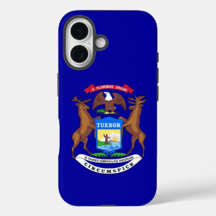 Apple iPhone 16 Case-Mate with Michigan flag iPhone 16 Case