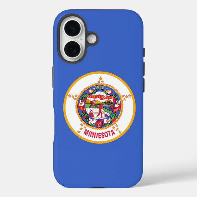 Apple iPhone 16 Case-Mate with Minnesota flag Case (Back)