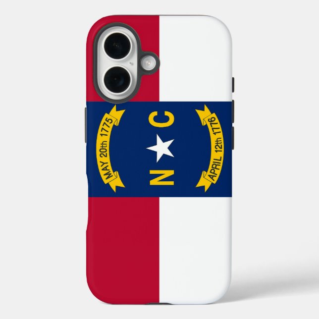 Apple iPhone 16 Case-Mate with North Carolina flag Case (Back)