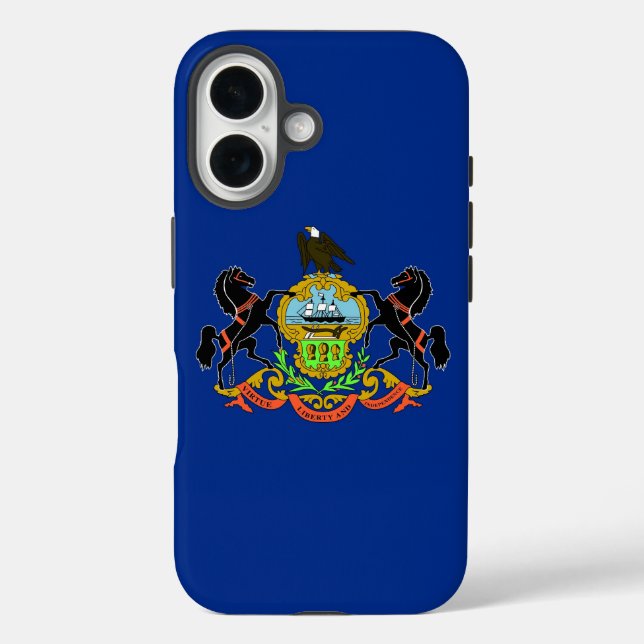 Apple iPhone 16 Case-Mate with Pennsylvania flag Case (Back)