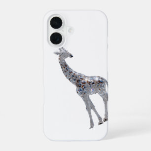 Apple iPhone 16 Crystal Giraffe Art Design Case 