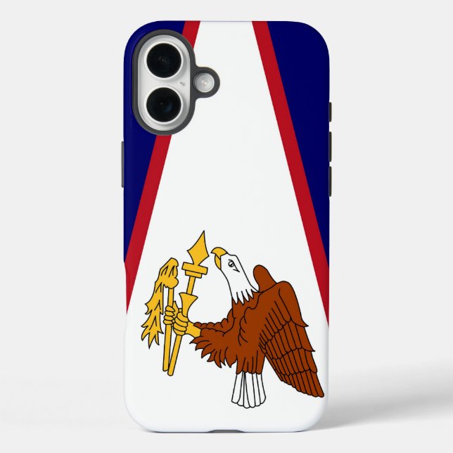 Apple iPhone 16 Plus Case-Mate American Samoa flag Case (Back)