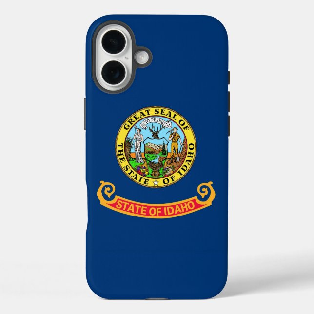 Apple iPhone 16 Plus Case-Mate Idaho flag Case-Mate iPhone Case (Back)
