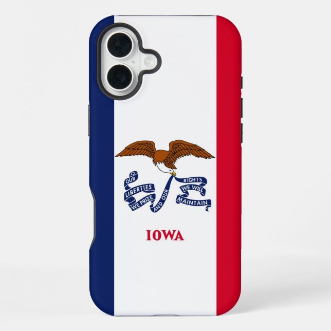 Apple iPhone 16 Plus Case-Mate Iowa flag Case (Back)