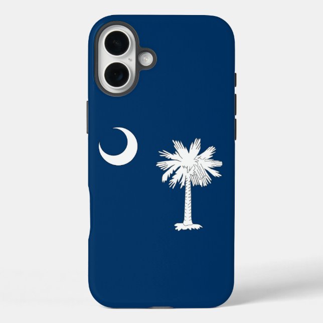 Apple iPhone 16 Plus Case-Mate South Carolina flag Case-Mate iPhone Case (Back)