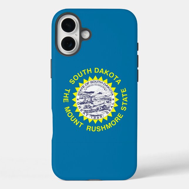 Apple iPhone 16 Plus Case-Mate South Dakota flag Case-Mate iPhone Case (Back)
