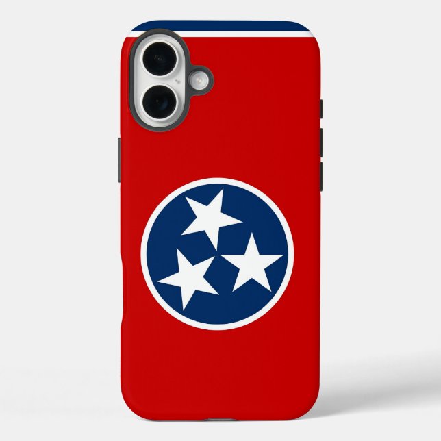 Apple iPhone 16 Plus Case-Mate Tennessee flag Case-Mate iPhone Case (Back)