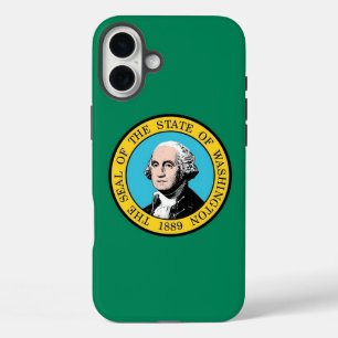 Apple iPhone 16 Plus Case, Washington State flag iPhone 16 Plus Case