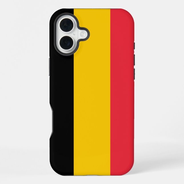 Apple iPhone 16 Plus Mate, Belgium flag Case (Back)
