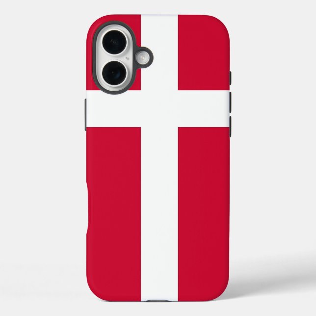 Apple iPhone 16 Plus Mate, Denmark flag Case-Mate iPhone Case (Back)