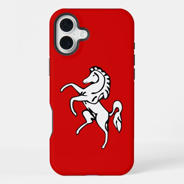 Apple iPhone 16 Plus Mate, Kent County flag Case (Back)