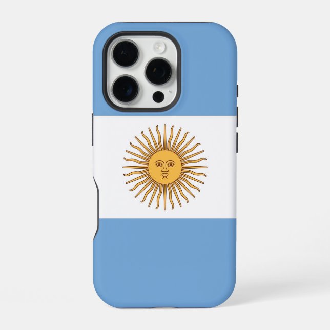 Apple iPhone 16 Pro Case-Mate, Argentina Flag Case (Back)