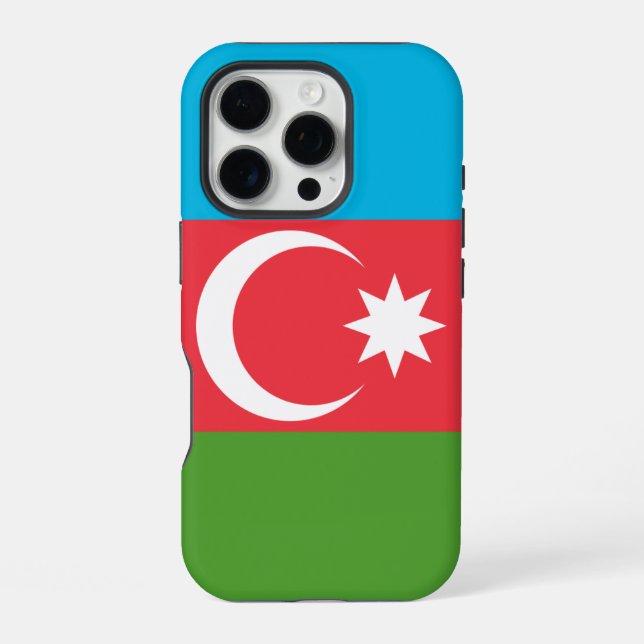 Apple iPhone 16 Pro Case-Mate, Azerbaijan flag Case (Back)