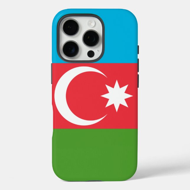 Apple iPhone 16 Pro Case-Mate, Azerbaijan flag Case-Mate iPhone Case (Back)