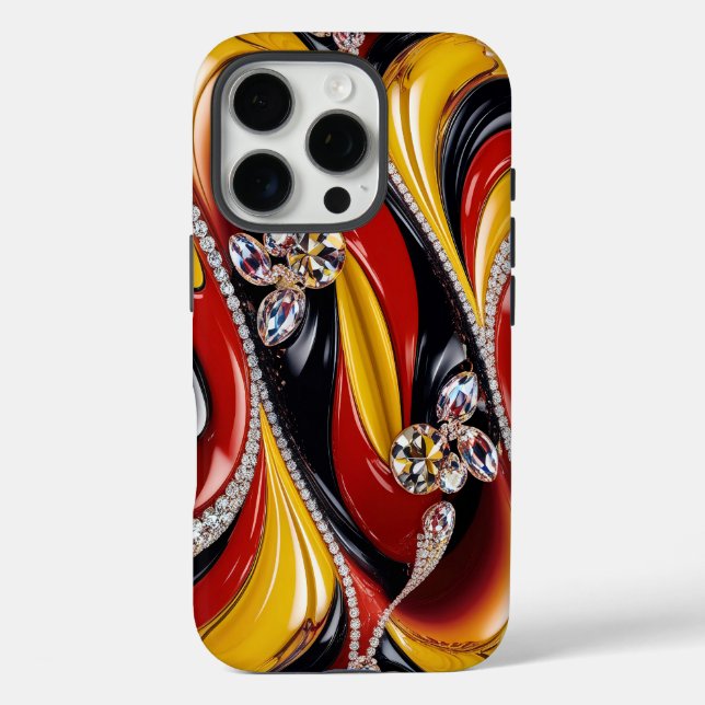 Apple iPhone 16 Pro Case-Mate, Belgium Colours Case-Mate iPhone Case (Back)