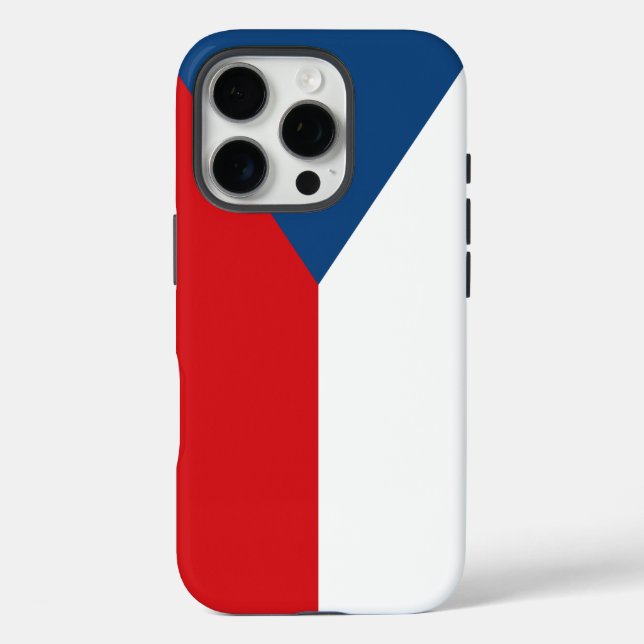 Apple iPhone 16 Pro Case-Mate, Czechia flag Case-Mate iPhone Case (Back)