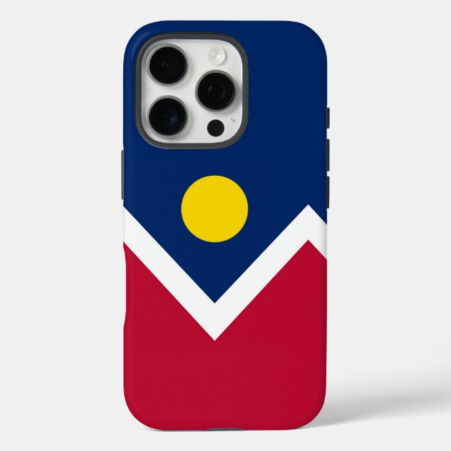 Apple iPhone 16 Pro Case-Mate, Denver flag Case-Mate iPhone Case (Back)
