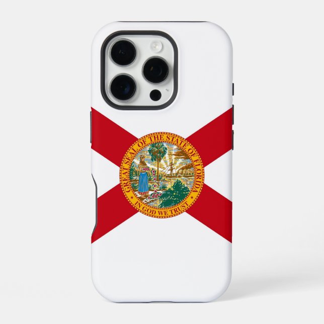 Apple iPhone 16 Pro Case-Mate, Florida flag Case (Back)