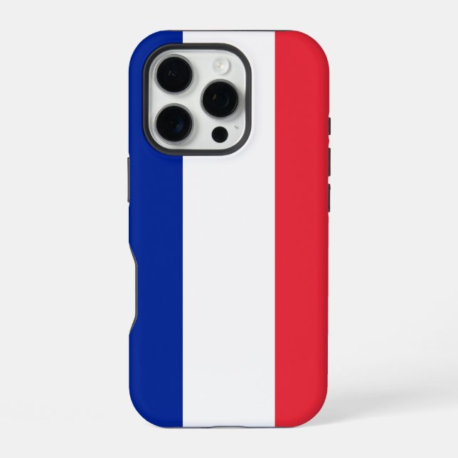 Apple iPhone 16 Pro Case-Mate, France flag Case (Back)