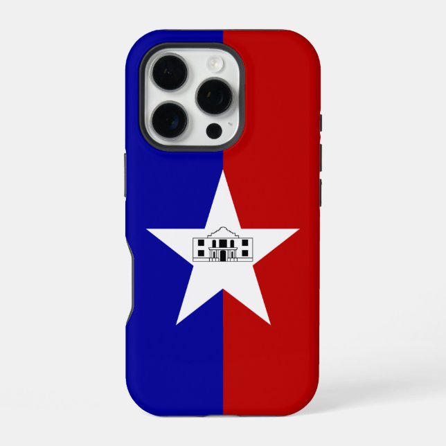 Apple iPhone 16 Pro Case-Mate, San Antonio flag Case (Back)