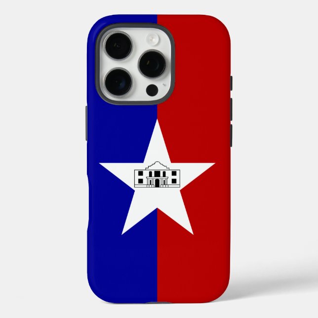 Apple iPhone 16 Pro Case-Mate, San Antonio flag Case-Mate iPhone Case (Back)