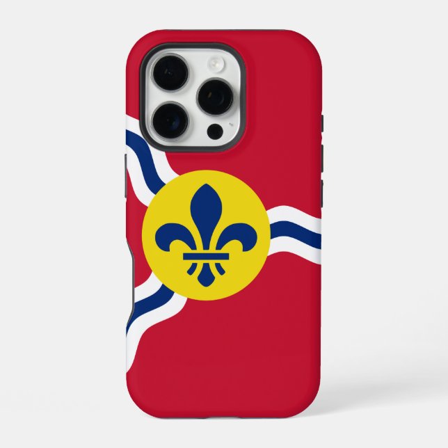Apple iPhone 16 Pro Case-Mate, St. Louis flag Case (Back)