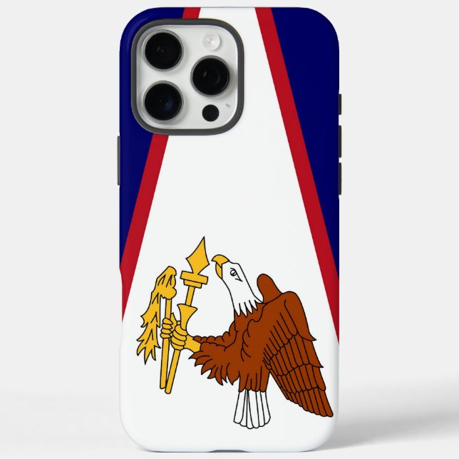 Apple iPhone 16 Pro Max Case, American Samoa flag Case-Mate iPhone Case (Back)