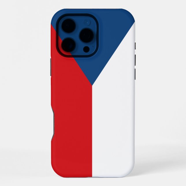 Apple iPhone 16 Pro Max Case, Czechia flag Case (Back)