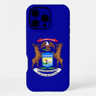 Apple iPhone 16 Pro Max Case, Michigan flag Case