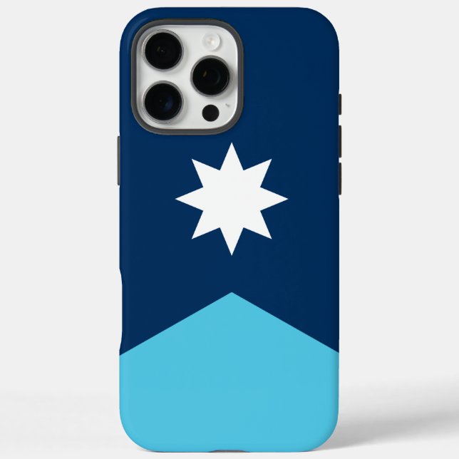 Apple iPhone 16 Pro Max Case, Minnesota flag Case-Mate iPhone Case (Back)