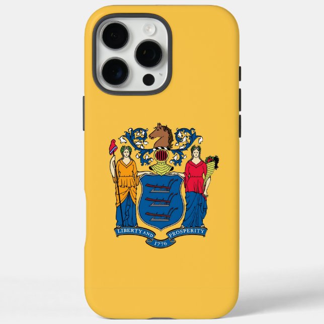 Apple iPhone 16 Pro Max Case, New Jersey flag Case-Mate iPhone Case (Back)
