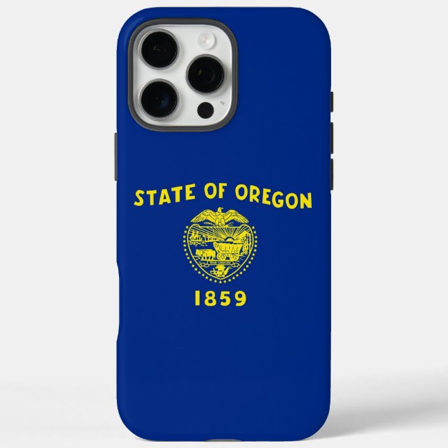 Apple iPhone 16 Pro Max Case, Oregon flag Case-Mate iPhone Case (Back)