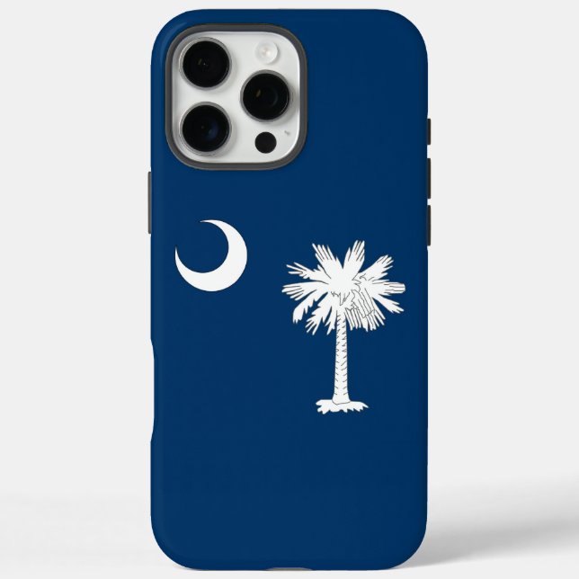 Apple iPhone 16 Pro Max Case, South Carolina flag Case-Mate iPhone Case (Back)