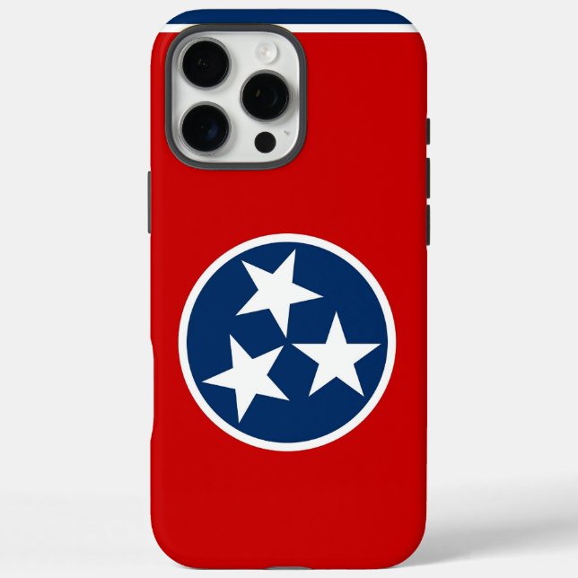 Apple iPhone 16 Pro Max Case, Tennessee flag Case-Mate iPhone Case (Back)