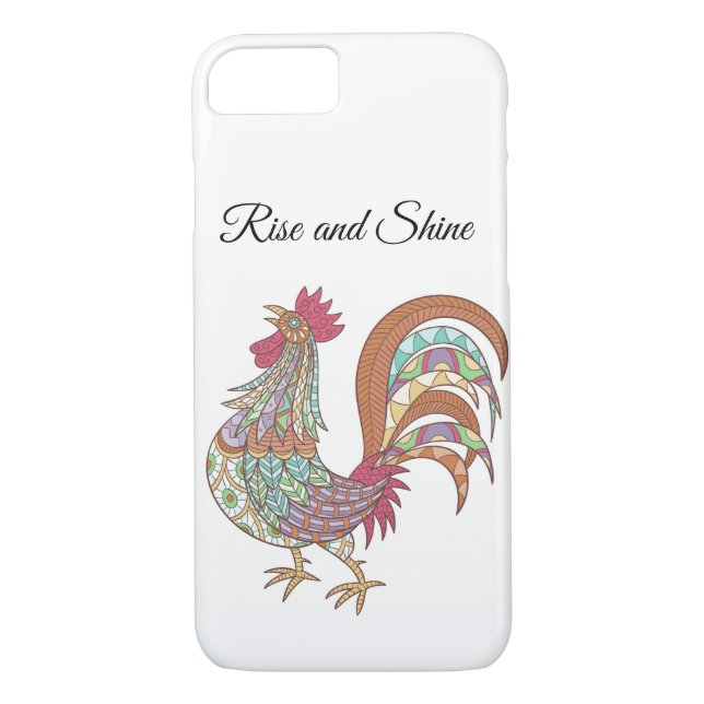 Apple iPhone 8/7 Case-Chicken-Rise and Shine Case-Mate iPhone Case (Back)