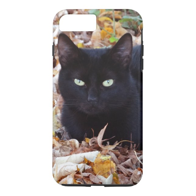 Apple iPhone 8 Plus/7 Plus, Tough Black Cat Photo Case-Mate iPhone Case (Back)